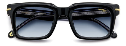 Carrera 316/S M4P/08 Sunglasses 52mm Stripes Black / Dark Blue Gradient Lens