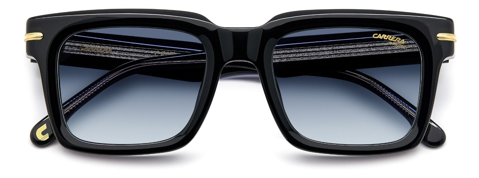 Carrera 316/S M4P/08 Sunglasses 52mm Stripes Black / Dark Blue Gradient Lens