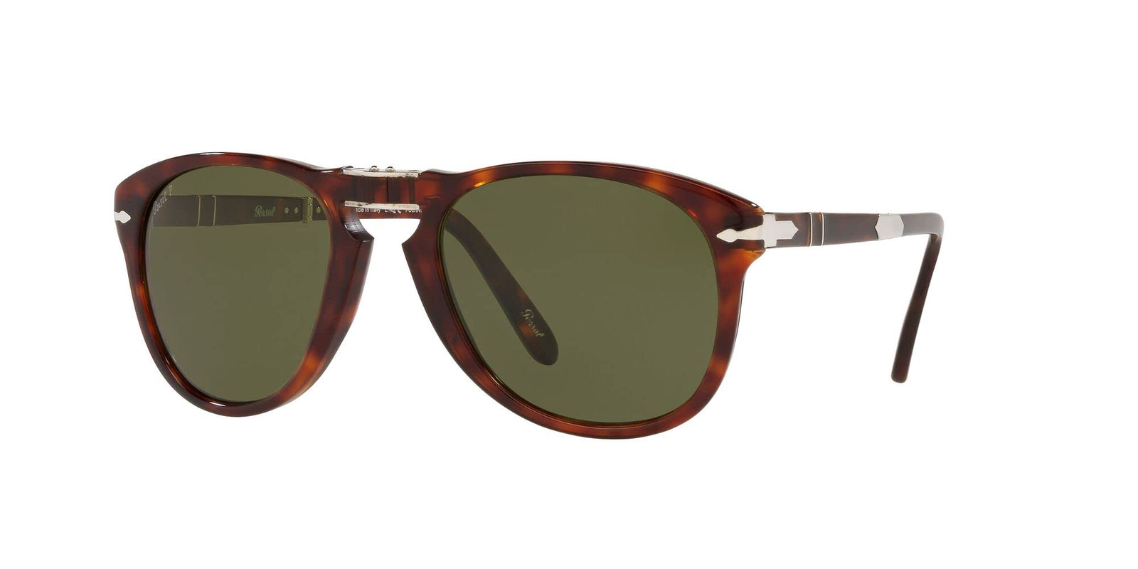 Persol Sunglasses PO0714SM 24P1 54mm Havanna / Green Polarized Lens