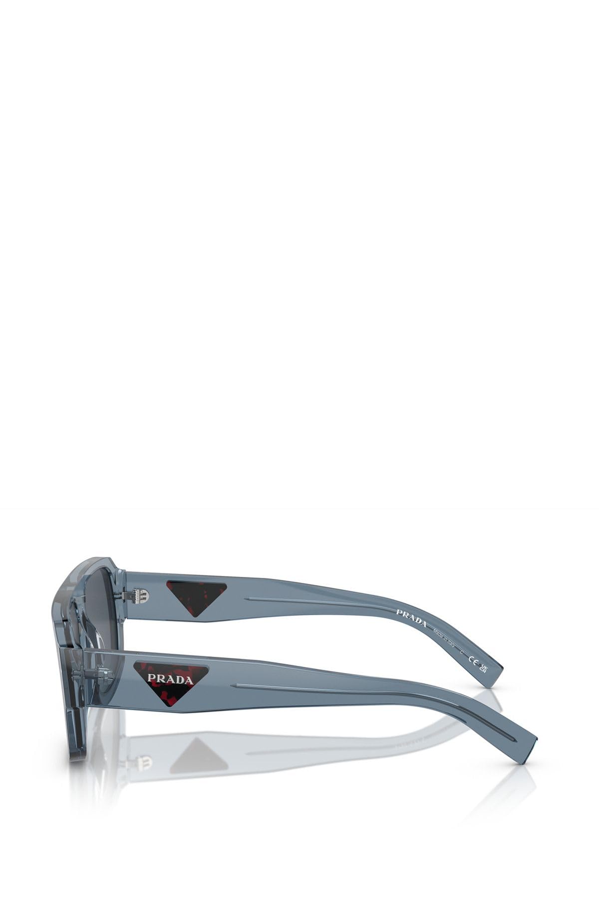 Prada Sunglasses PR22YS 19O70B 56mm Transparent Grey / Dark Grey Lens