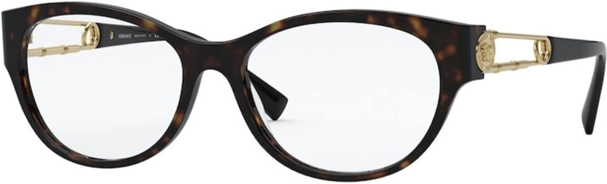 Versace Eyeglasses VE3289 108 52mm Havana / Demo Lens