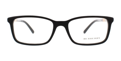 Burberry BE2199 3001 Eyeglasses 55mm Black / Clear Demo Lens