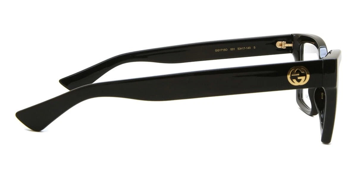 Gucci Eyeglasses GG1715O 001 53mm Black / Demo Lens