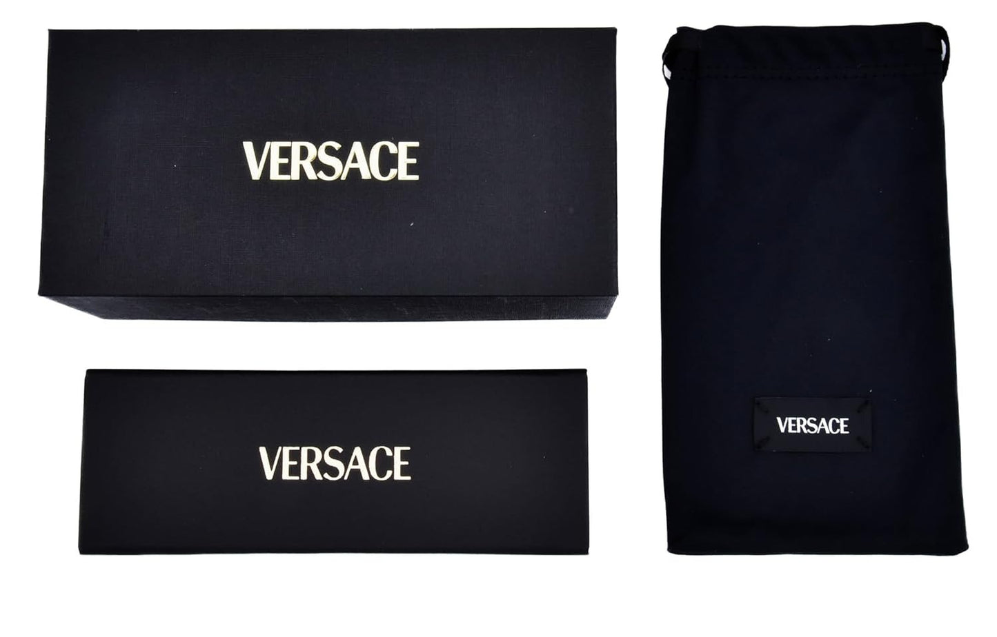 Versace VE4474U 314/87 Rectangle Sunglasses 52mm White / Dark Grey Lens
