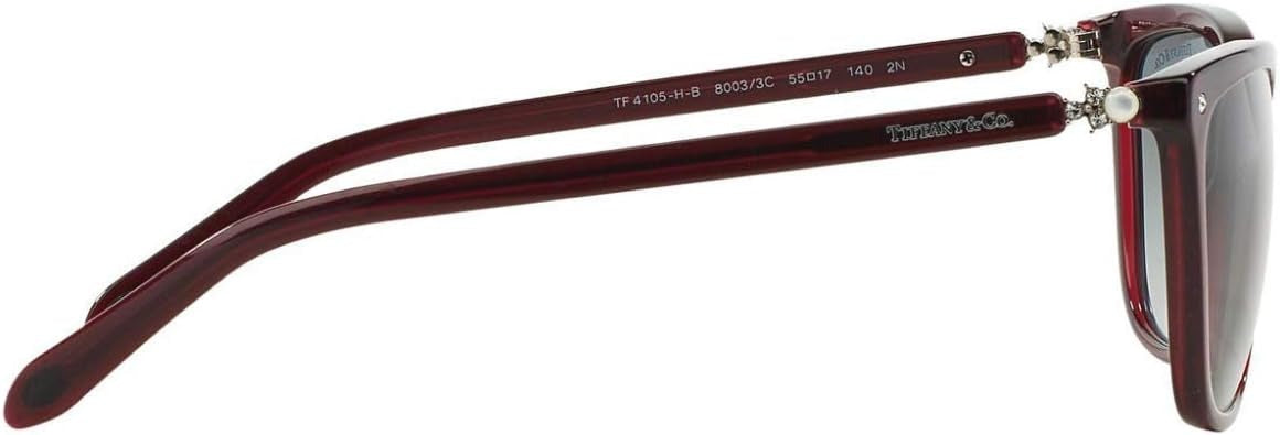 Tiffany &amp; Co Sunglasses TF4105HB 80033C 55mm Dark Red / Grey Gradient Lens