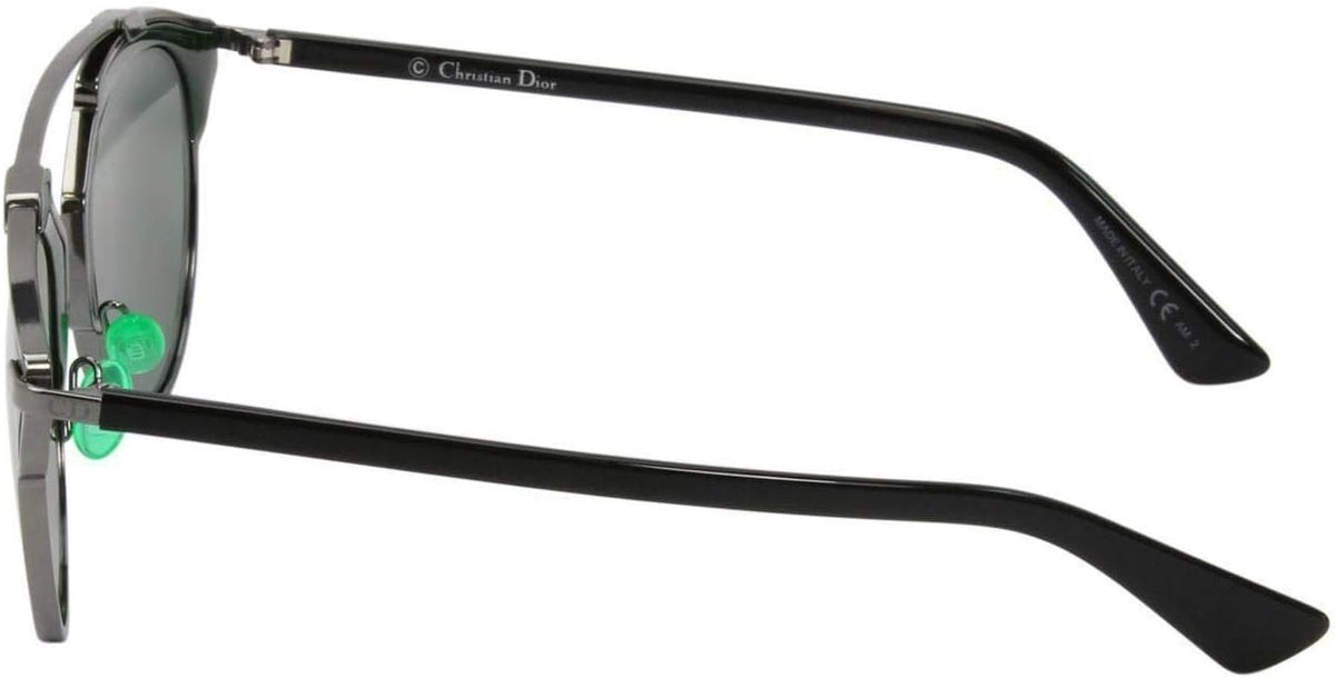 Dior DIORSOREAL I1A82 Sunglasses 48mm Ruthenium-Green / Green Mirror Lens