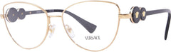 Versace VE1284 1002 Eyeglasses 55mm Gold Black / Demo Lens