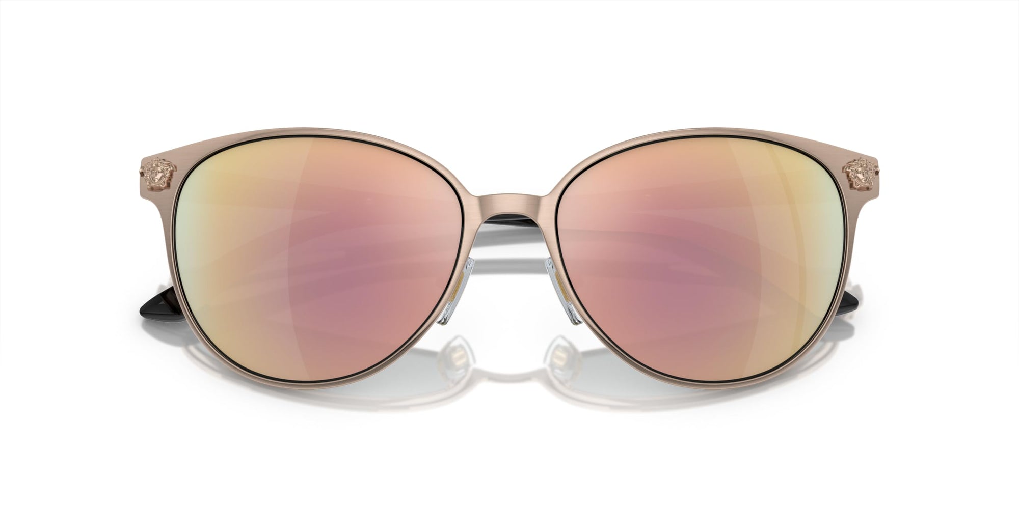 Versace Sunglasses VE2168 1409/5R 57mm Pink Gold / Dark Grey Mirror Pink