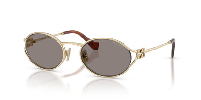 Miu Miu Sunglasses MU 52YS ZVN80Q 54mm Pale Gold / Dark Grey Lens