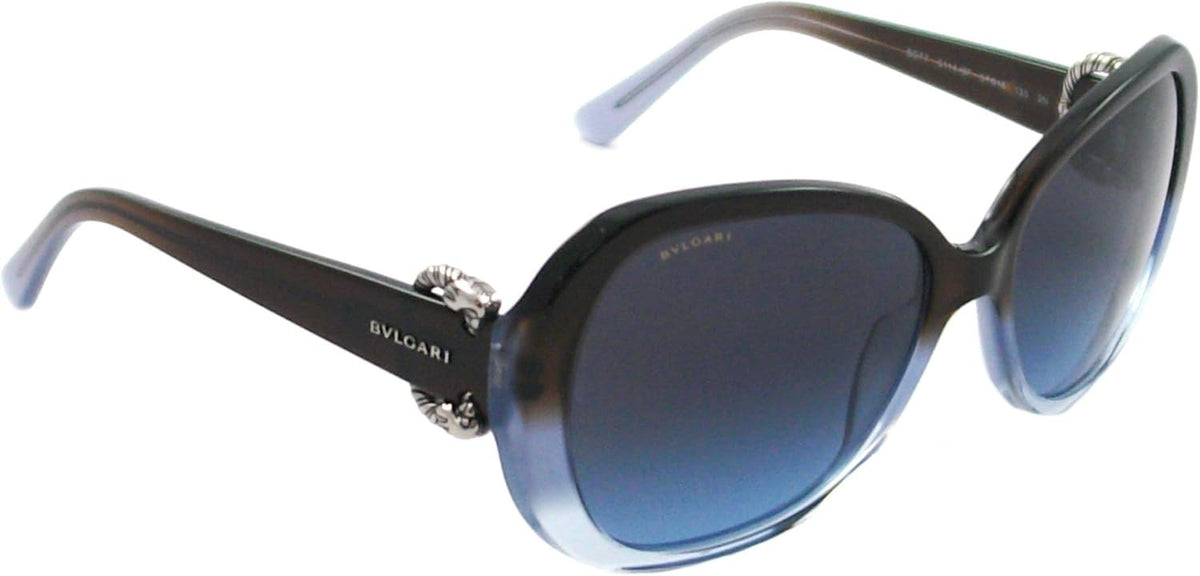 Bvlgari Sunglasses BV8077 5114/8F Transparent Brown Blue / Azure Gradient Lens