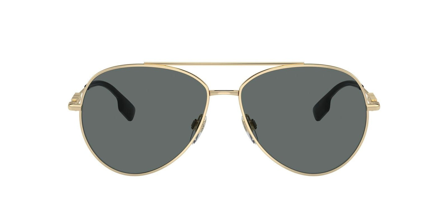 Burberry Sunglasses BE3147 110981 58mm Light Gold / Dark Grey Polar Lens