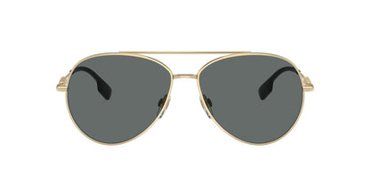 Burberry Sunglasses BE3147 110981 58mm Light Gold / Dark Grey Polar Lens