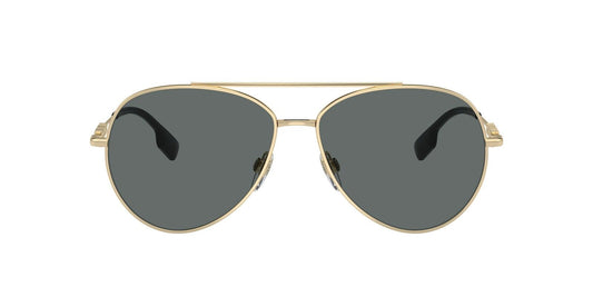 Burberry Sunglasses BE3147 110981 58mm Light Gold / Dark Grey Polar Lens