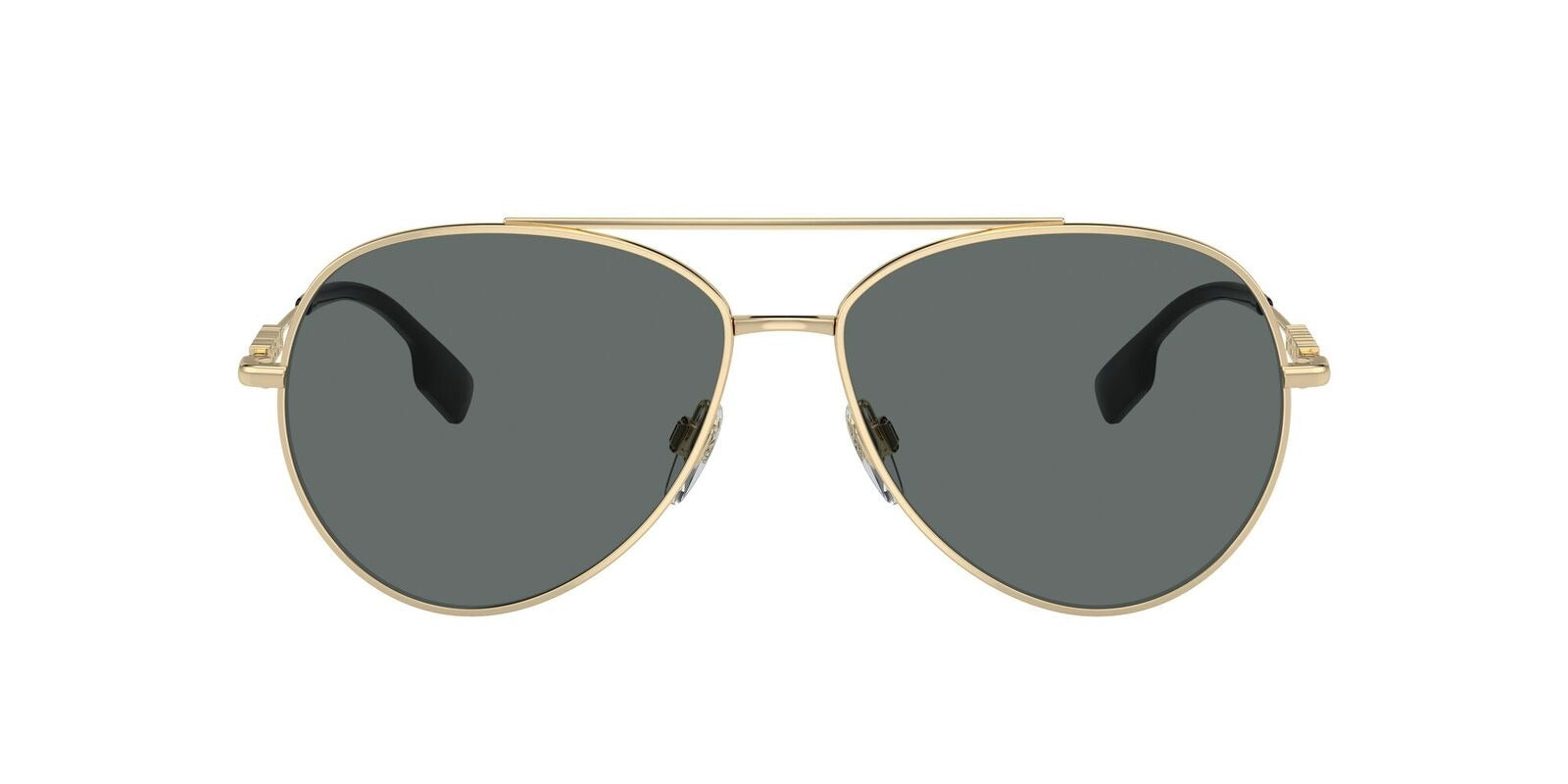 Burberry Sunglasses BE3147 110981 58mm Light Gold / Dark Grey Polar Lens