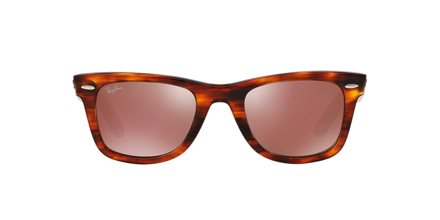 Ray-Ban RB2140 11772K Sunglasses 50mm Havana-Purple / Brown Dark Red Mirror Lens