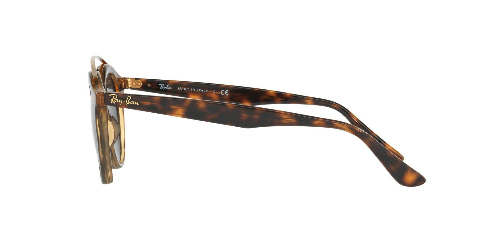 Ray-Ban RB 4256 710/71 49mm Round Sunglasses Havana/Dark Green Lens