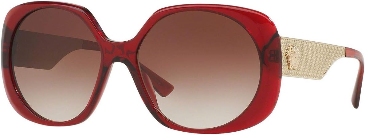 Versace VE4331 388/13 Sunglasses Transparent Red / Brown Gradient Lens