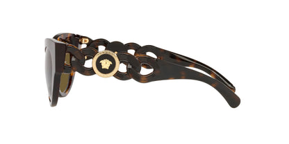 Versace Sunglasses VE4408 10873 52mm Havana / Dark Brown Lens