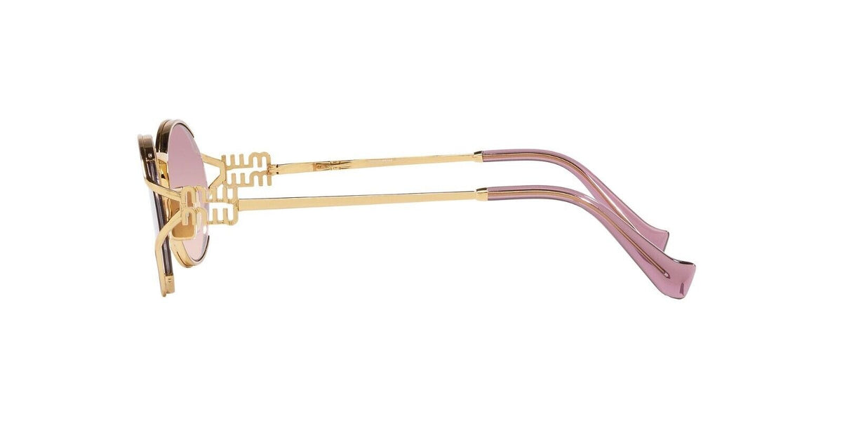 Miu Miu Sunglasses MU52YS 5AK06S 54mm Gold / Brown Gradient Violet Lens