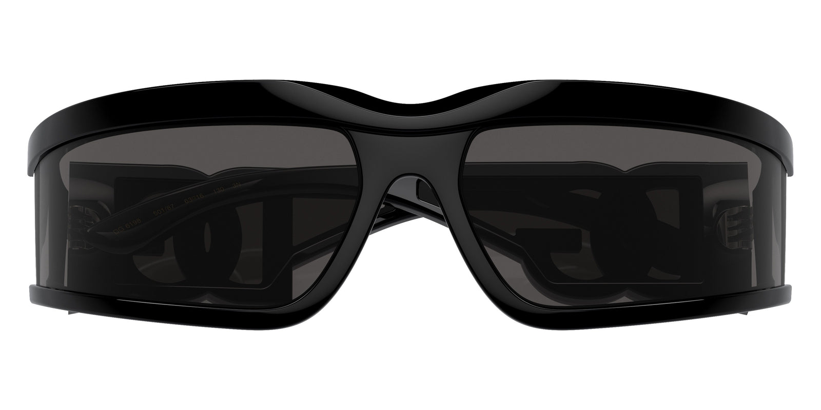 Dolce & Gabbana Sunglasses DG6198 50187 63mm Black / Dark Grey Lens