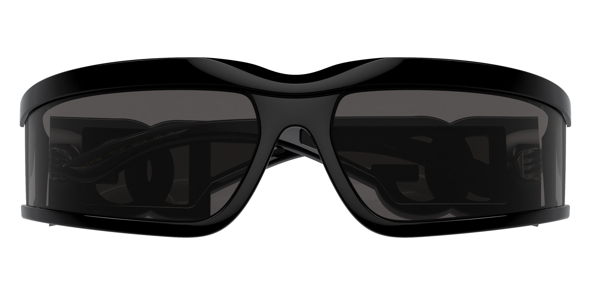 Dolce & Gabbana Sunglasses DG6198 50187 63mm Black / Dark Grey Lens