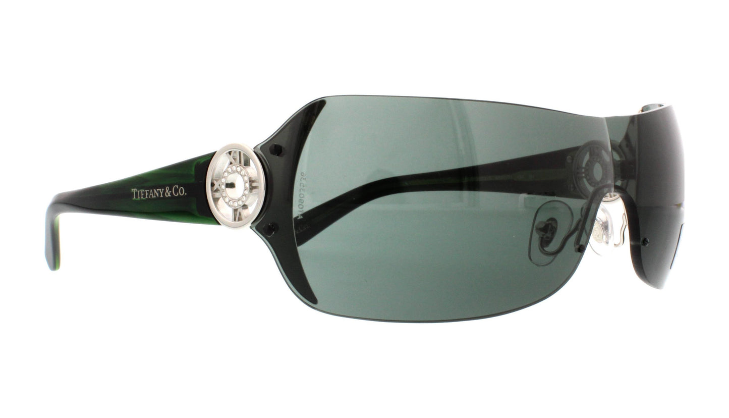 Tiffany & Co Sunglasses TF3003B 600171 1mm Silver / Grey Green Lens (Vintage)