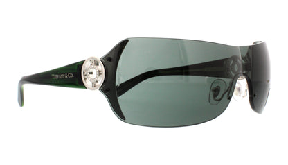 Tiffany & Co Sunglasses TF3003B 600171 1mm Silver / Grey Green Lens (Vintage)