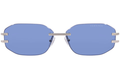 Versace Sunglasses VE2274 100080 58mm Silver / Dark Blue Lens
