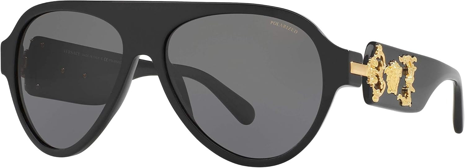 Versace Sunglasses VE4323 GB1/81 58mm Black / Grey Polarized Lens