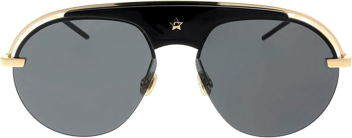 Dior VINTAGE RARE Sunglasses DIOREVOLUTION 2M2 2K 58mm Gold / Dark Grey Lens