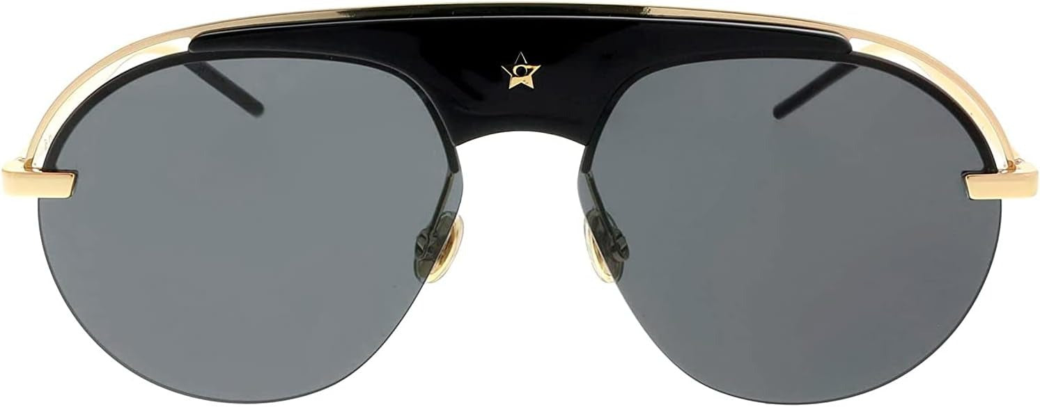 Dior VINTAGE RARE Sunglasses DIOREVOLUTION 2M2 2K 58mm Gold / Dark Grey Lens