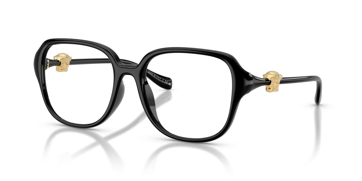 Versace VE3386D GB1 Eyeglasses 55mm Black / Clear Demo Lens