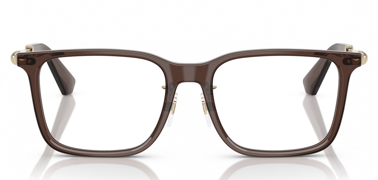 Burberry BE2426D 4116 Square Eyeglasses 54mm Brown / Clear Demo Lens