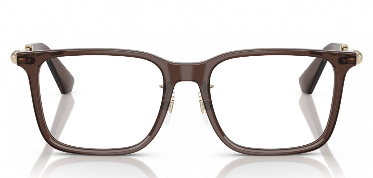 Burberry BE2426D 4116 Square Eyeglasses 54mm Brown / Clear Demo Lens