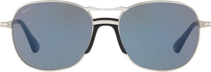 Persol PO2449S 51856 56mm Sunglasses Silver / Blue Light Mirror Lens - image 3