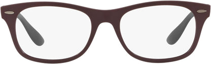 Ray-Ban RX7032 5771 52mm Eyeglasses Matte Plum Dark Grey / Clear Demo Lens - image 2