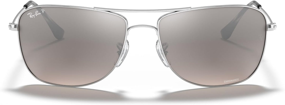 Ray-Ban RB3543 0035J Sunglasses 59mm Silver / Grey Silver Mirror Polarized Chromance Lens - image 2
