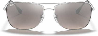Ray-Ban RB3543 0035J Sunglasses 59mm Silver / Grey Silver Mirror Polarized Chromance Lens - image 2