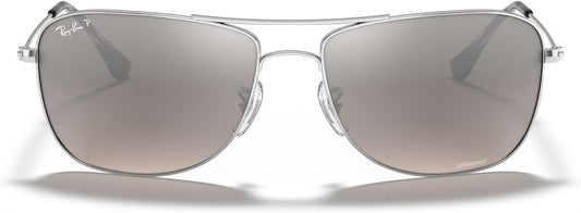 Ray-Ban RB3543 0035J Sunglasses 59mm Silver / Grey Silver Mirror Polarized Chromance Lens - image 2