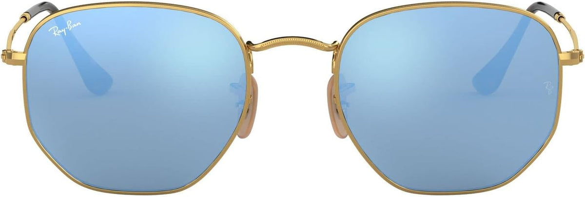 Ray-Ban RB3548N 00190 Sunglasses 51mm Gold / Light Blue Mirror Lens - image 2