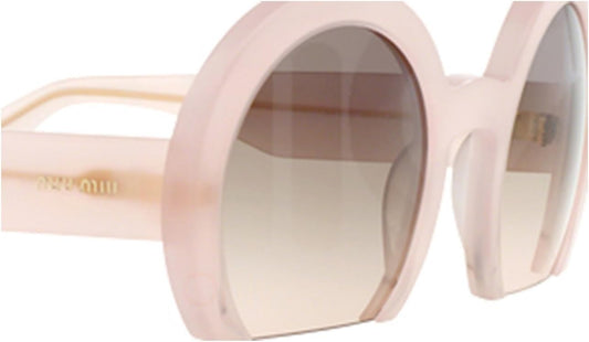 Miu Miu MU07QS UAE4K0 52mm Sunglasses Pink Matte / Grey Gradient Lens - image 2