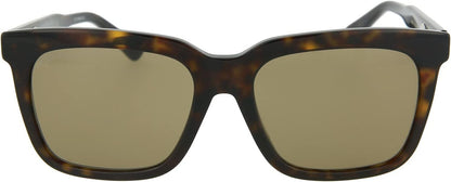 Gucci GG0267SA 002 Sunglasses 55mm Havana / Brown Solid Lens - image 2