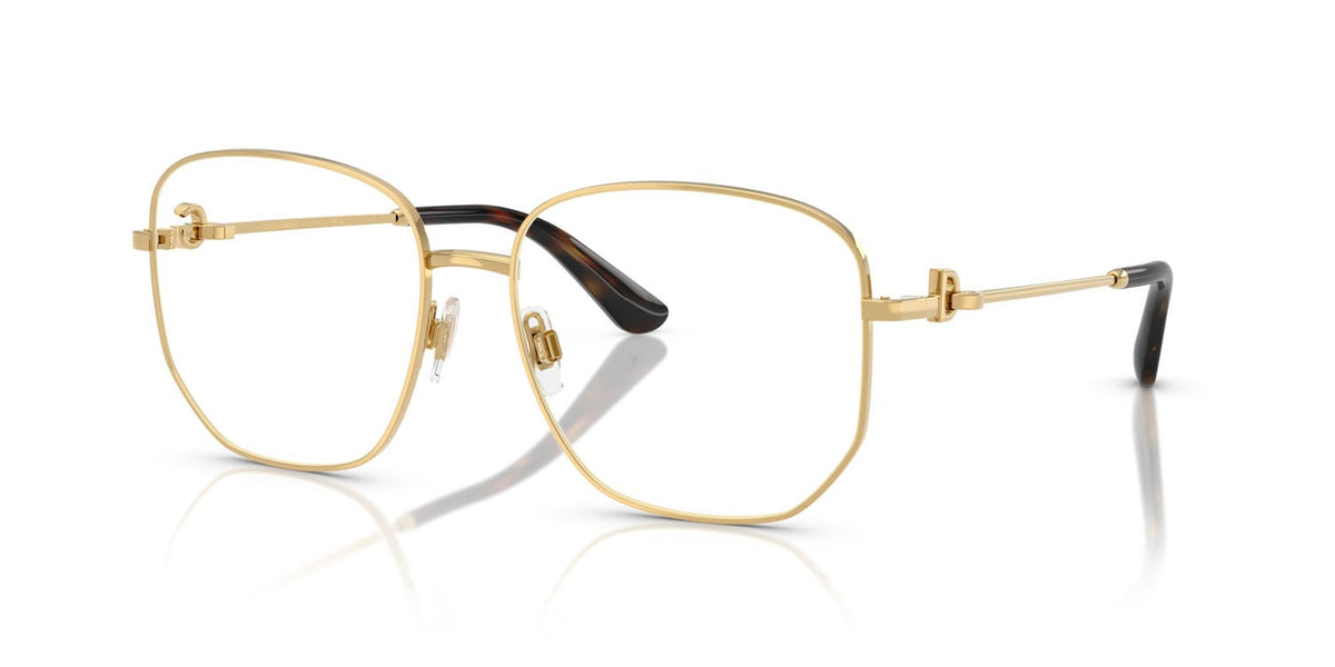 Dolce & Gabbana DG1356 02 Eyeglasses 57mm Gold / Clear Demo Lens