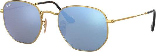 Ray-Ban RB3548N 00190 Sunglasses 51mm Gold / Light Blue Mirror Lens