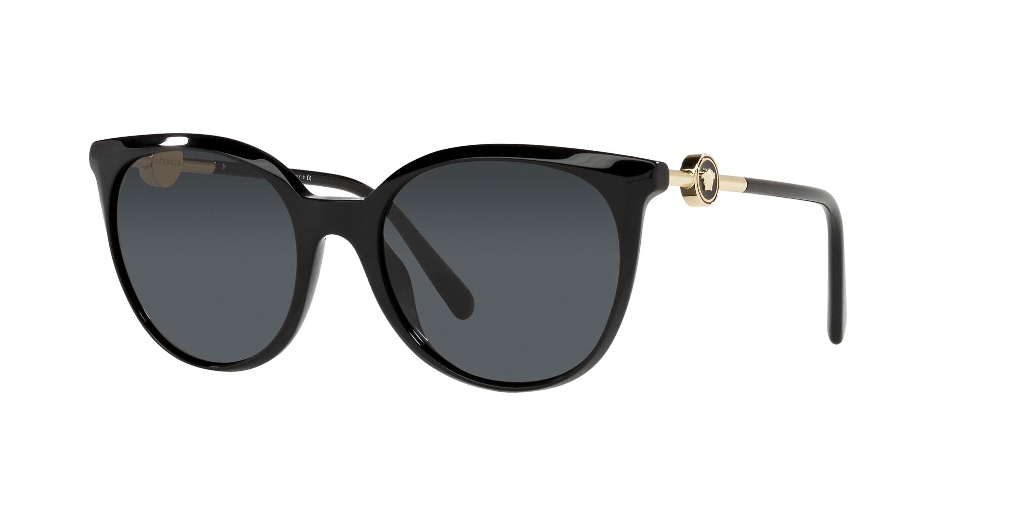 Versace Sunglasses VE4404F GB187 55mm Black / Dark Grey Lens