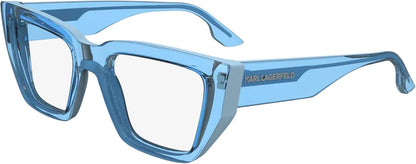 Karl Lagerfeld Eyeglasses KL6153 450 52mm Transparent Blue / Demo Lens