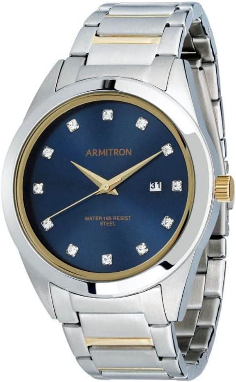 Armitron 20/5455NVTT Men's Watch Blue Dial Steel Bracelet