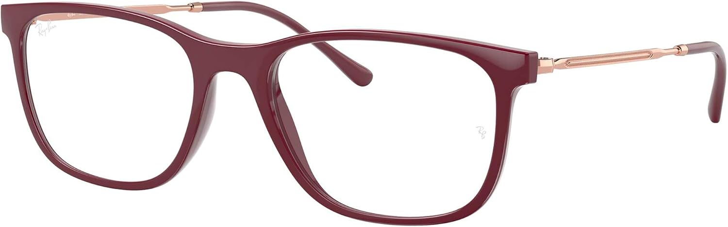 Ray-Ban RX7244 8099 53mm Eyeglasses Bordeaux / Clear Demo Lens