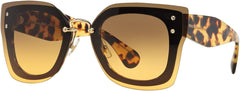 Miu Miu Sunglasses MU04RS NAI0A3 67mm Brown Havana / Orange Lens