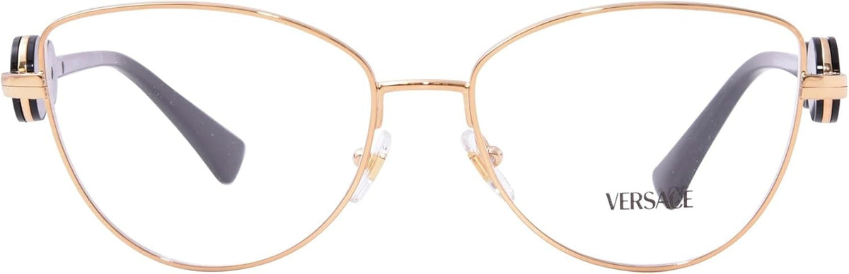 Versace VE1284 1002 Eyeglasses 55mm Gold Black / Demo Lens